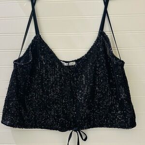 Zara Sequin Top